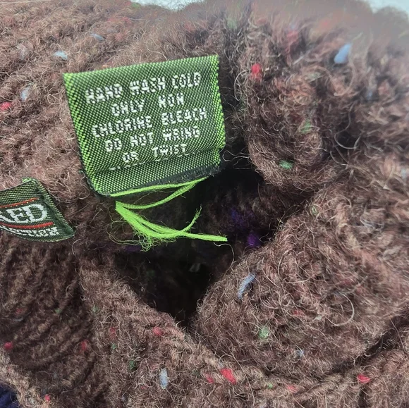 Outback Red Sweater Women Large Brown Purple Aztec Diamond Shawl Relaxed Wool - Picture 5 of 10